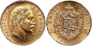 50 Franc Zweites Kaiserreich (1852-1870) Gold Napoleon III (1808-1873)