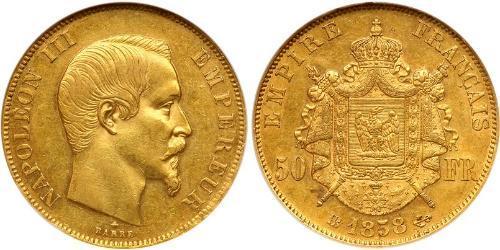 50 Franc Zweites Kaiserreich (1852-1870) Gold Napoleon III (1808-1873)