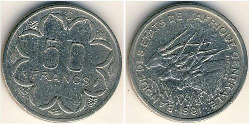 50 Franc Zentralafrikanische Republik Kupfer/Nickel 