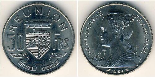 50 Franc Reunion Nickel 