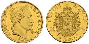 50 Franc Second Empire (1852-1870) Or Napoleon III (1808-1873)