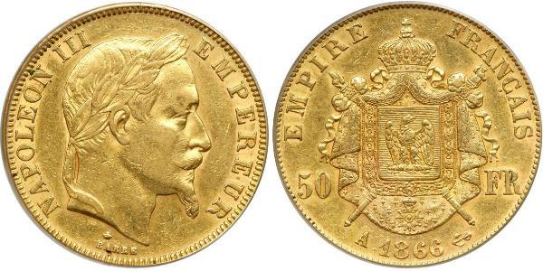 50 Franc Second Empire (1852-1870) Or Napoleon III (1808-1873)