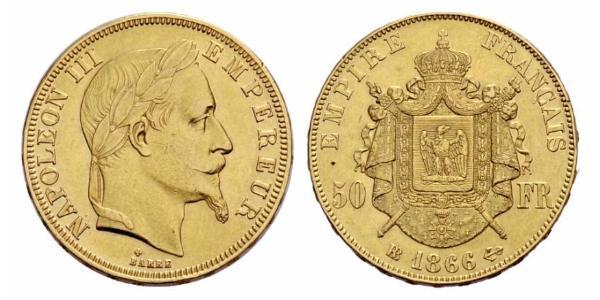 50 Franc Second Empire (1852-1870) Or Napoleon III (1808-1873)