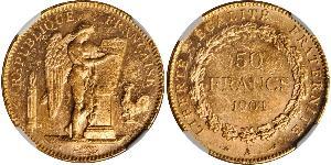 50 Franc Troisième République (1870-1940)  Or 