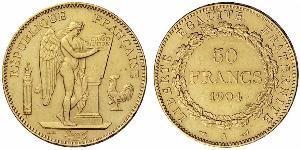 50 Franc Troisième République (1870-1940)  Or 