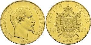 50 Franc Secondo Impero francese (1852-1870) Oro Napoleone III (1808-1873)