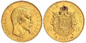 50 Franc Segundo Imperio francés (1852-1870) Oro Napoleon III (1808-1873)