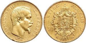 50 Franc Segundo Imperio francés (1852-1870) Oro Napoleon III (1808-1873)