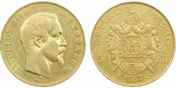 50 Franc Segundo Imperio francés (1852-1870) Oro Napoleon III (1808-1873)