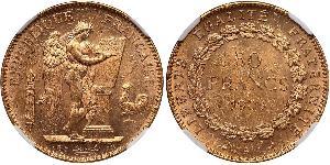 50 Franc Tercera República Francesa (1870-1940)  Oro 