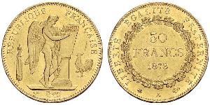 50 Franc Tercera República Francesa (1870-1940)  Oro 