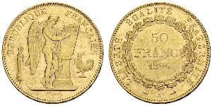 50 Franc Tercera República Francesa (1870-1940)  Oro 