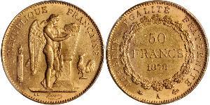 50 Franc Tercera República Francesa (1870-1940)  Oro 