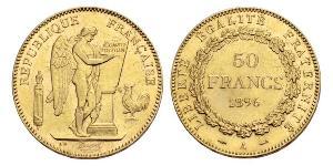 50 Franc Terza Repubblica francese (1870-1940)  Oro 