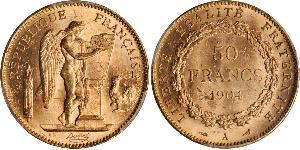 50 Franc Terza Repubblica francese (1870-1940)  Oro 