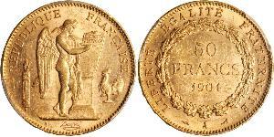 50 Franc Terza Repubblica francese (1870-1940)  Oro 