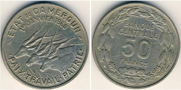 50 Franc Camerun Rame/Nichel 