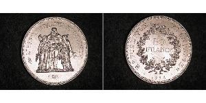 50 Franc Fünfte Französische Republik (1958 - ) Silber 