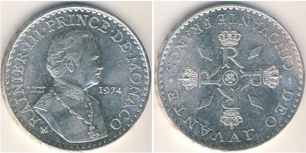 50 Franc Monaco Silber Rainier III. (Monaco)