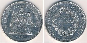 50 Franc French Fifth Republic (1958 - ) Silver 