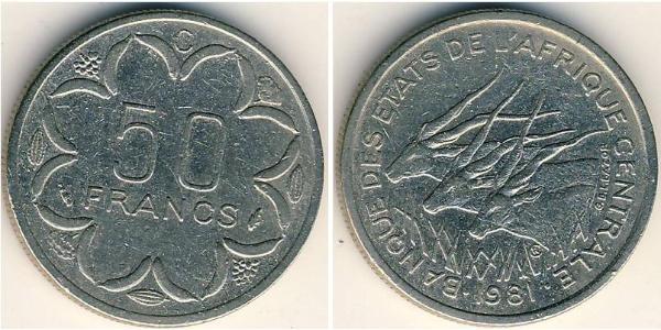 50 Franc 中非共和國 銅/镍 