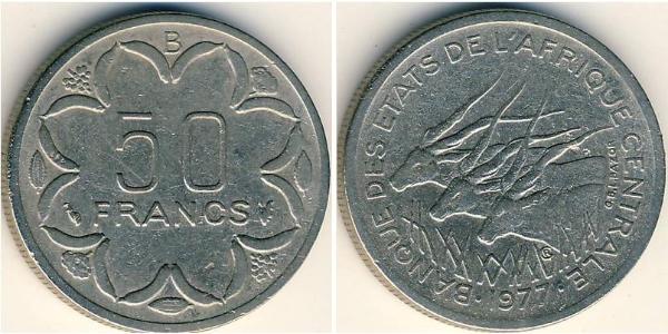50 Franc 中非共和國 銅/镍 