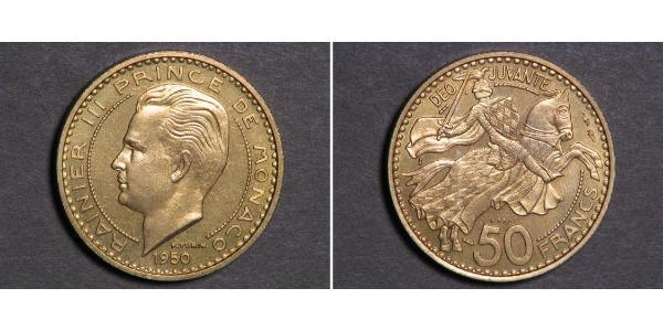 50 Franc Monaco 青铜/铝 