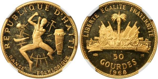 50 Gourde Haití Oro 