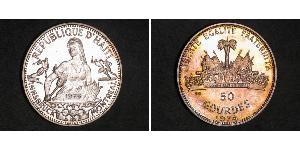 50 Gourde Haiti Silber 