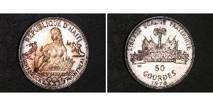 50 Gourde Haiti Silber 