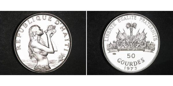 50 Gourde Haiti Silber 