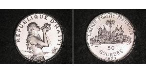 50 Gourde Haiti Silver 