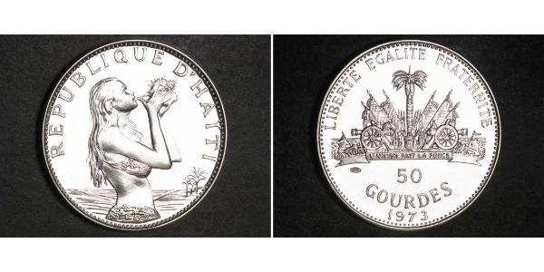 50 Gourde Haiti Silver 