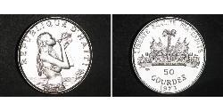 50 Gourde Haiti 銀 