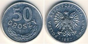 50 Grosh Repubblica Popolare di Polonia (1952-1990) Alluminio 
