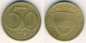 50 Grosh Republic of Austria (1955 - ) Aluminio/Bronce 