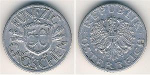 50 Grosh Allied-occupied Austria (1945-1955) Aluminium 