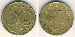 50 Grosh Republic of Austria (1955 - ) Bronce/Aluminio 