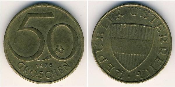 50 Grosh Republic of Austria (1955 - ) Bronze/Aluminium 