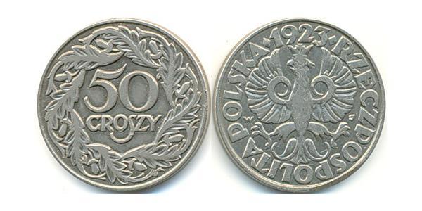 50 Grosh Zweite Polnische Republik (1918 - 1939) Nickel 