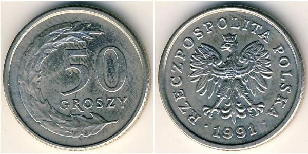 50 Grosh Third Polish Republic (1991 - ) Níquel/Cobre 
