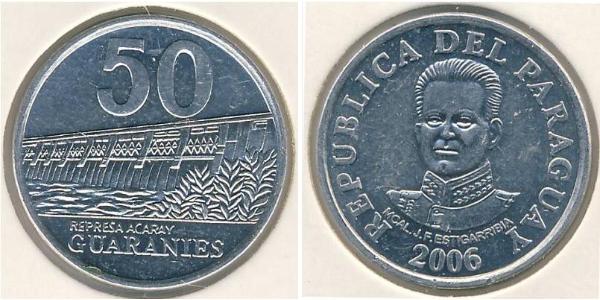 50 Guaraní Paraguay (1811 - ) Aluminium 