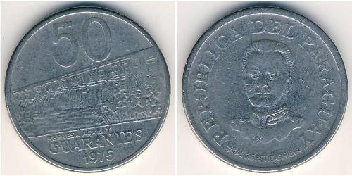 50 Guaraní Paraguay (1811 - ) Rame/Nichel 