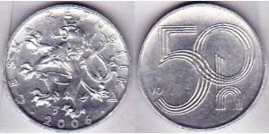 50 Heller Repubblica Ceca Alluminio 
