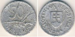 50 Heller Slovacchia Alluminio 