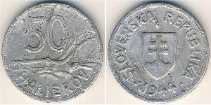 50 Heller Slovacchia Alluminio 
