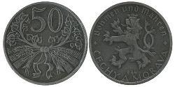 50 Heller 波希米亚 Zinc 