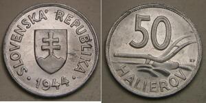 50 Heller Slovakia 銅/镍 