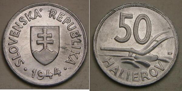 50 Heller Slovakia 銅/镍 