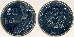 50 Kobo Nigeria Nickel/Stahl 